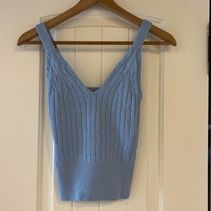 Aritzia blue knit top - NWOT